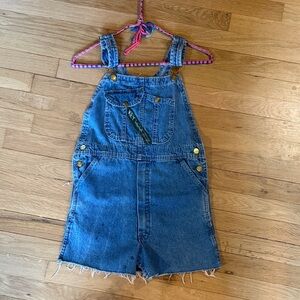 Vintage Cut Off Denim Overalls